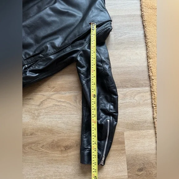 🦃Vintage Women’s Black Leather Harley-Davidson Motorcycle Medium Jacket